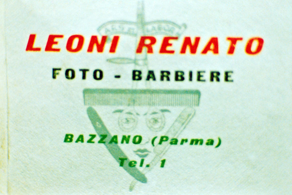 biglietto da visita Leoni foto-barbiere